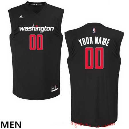 Men & Youth Customized Washington Wizards adidas Black Fashion Jersey->customized nba jersey->Custom Jersey